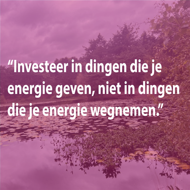 Waar lekt jouw energie weg?