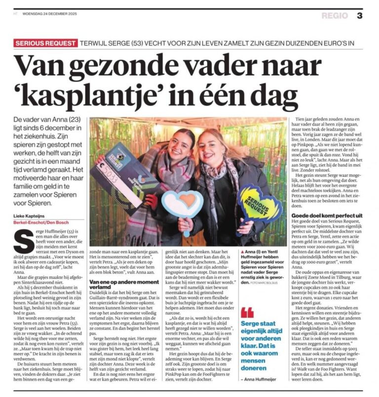 Zo trots op mijn meiden: actie voor 3FM Serious Request